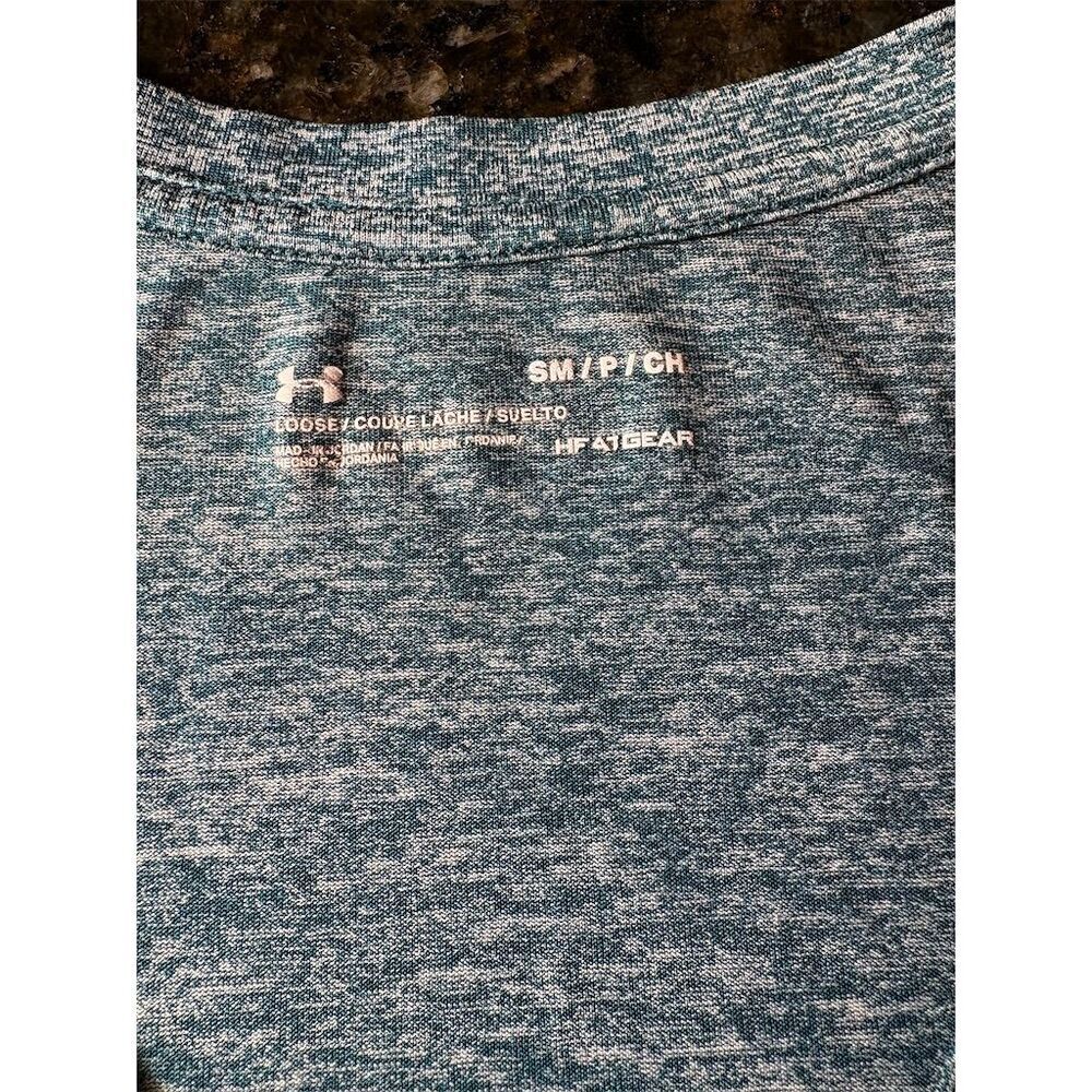 Under Armour Women's V-Neck Short Sleeve Blue Size S Trail Athletic - Picture 4 of 7